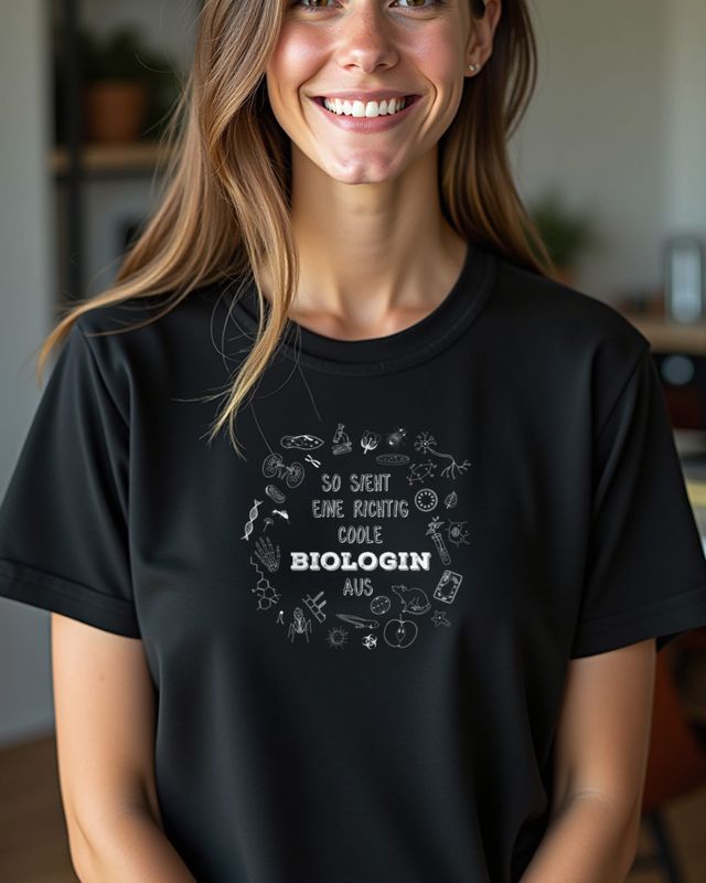 So sieht eine richtig coole Biologin aus - Biologie Spruch
