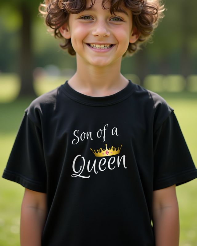 Son of a Queen - Mama Sohn Shirt Geschenk – T-Shirt