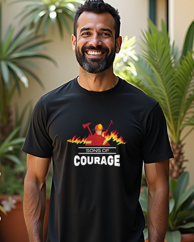 Sons of Courage - Firefighter Gift for Firemen β T-Shirt