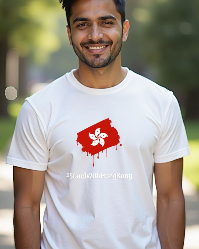 #StandWithHongKong - Bauhinia Flag Solidarity โ T-Shirt