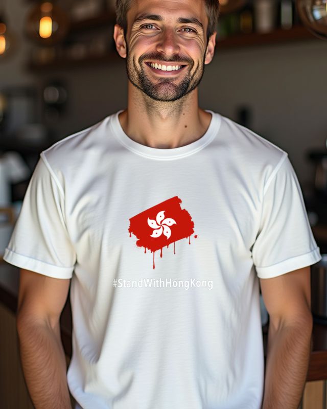 #StandWithHongKong - Bauhinia Flagge – T-Shirt