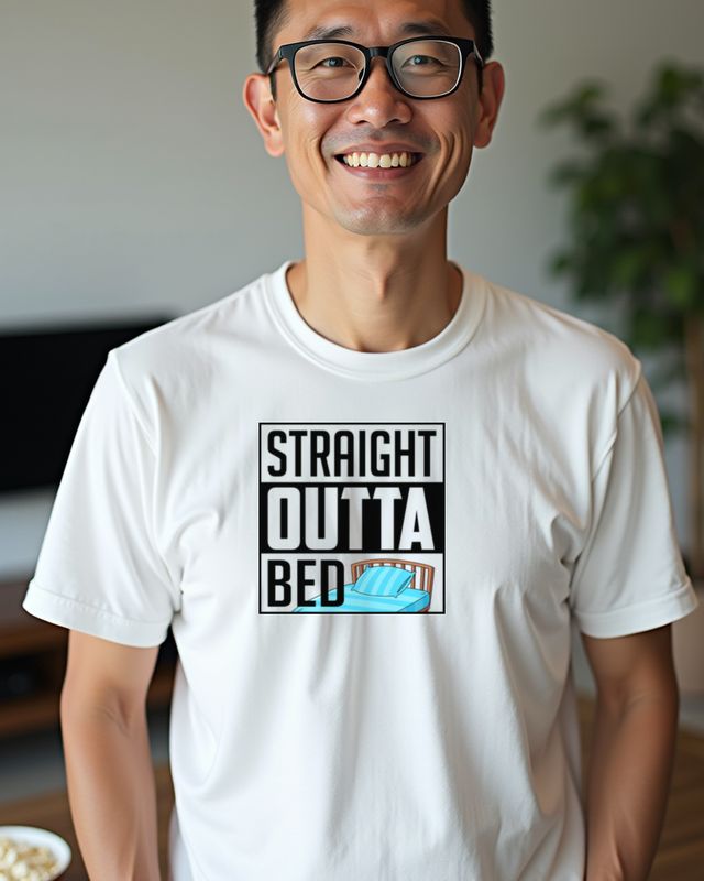 Straight Outta Bed - Funny Gift for Late Risers β T-Shirt