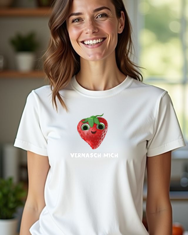 Süße Erdbeere möchte vernascht werden - Lustiges Obst – T-Shirt