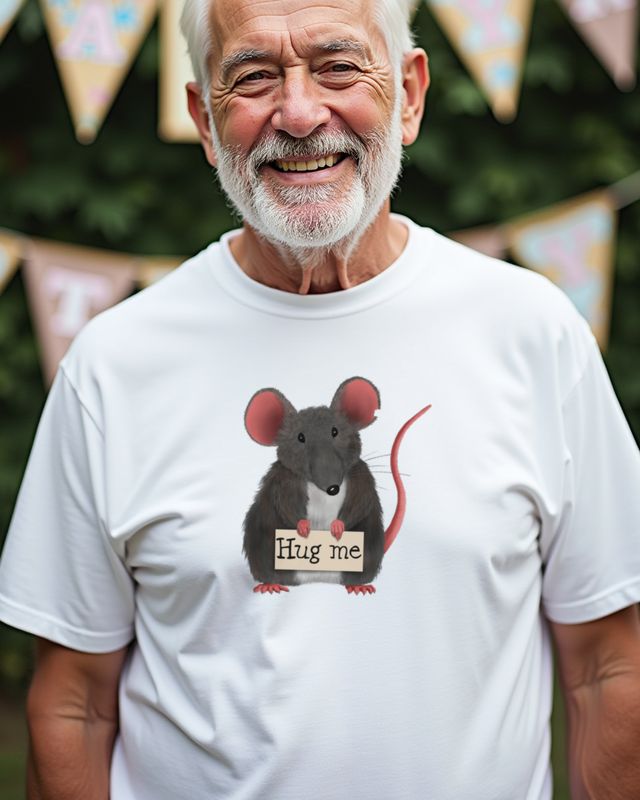 Kleine Maus Hug Me - Süßes Geschenk für Tierfreunde – T-Shirt