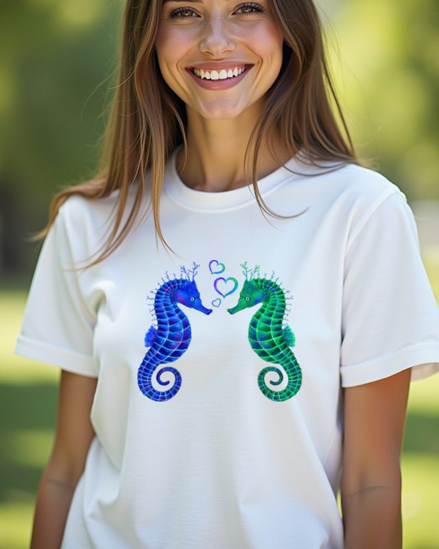 Sweet Sea Horses Love - Cute Valentine’s Gift for Couples – T-Shirt
