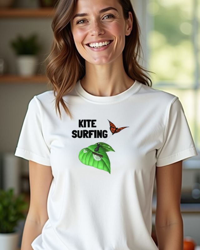 Kitesurfing Ameise - Lustiges Kitesurfer Motiv – T-Shirt