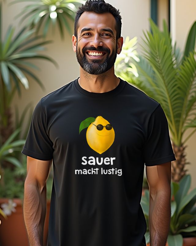 Süße Zitrone Sauer macht lustig - Lustiger Obst Spruch – T-Shirt