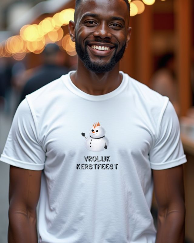 Süßer Gothic Schneemann Vrolijk Kerstfeest - Dark Xmas – T-Shirt