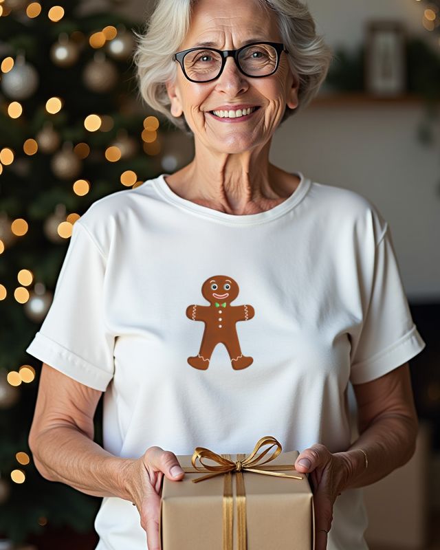 Sweet Gingerbread Man - Cute Christmas Cookie Design โ T-Shirt