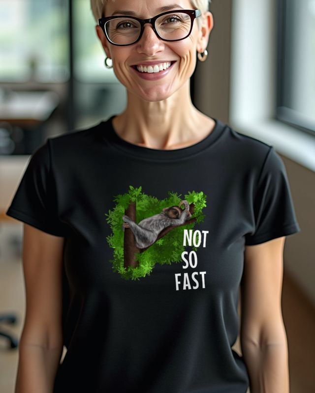 Süßes Faultier - Not So Fast - Lustiger Faultier Spruch
