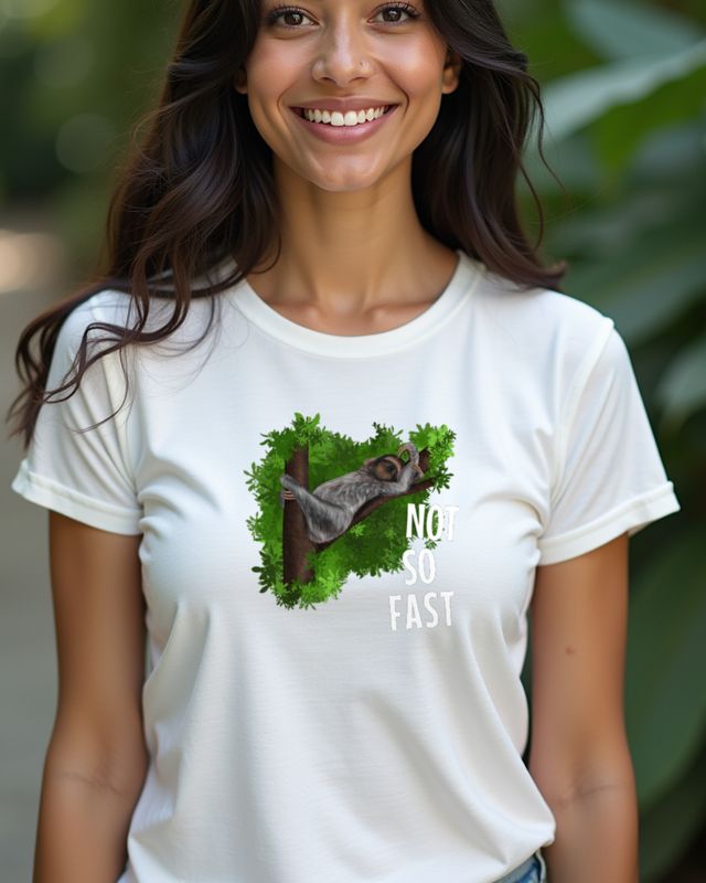 Sweet Sloth - Not So Fast - Funny Slow Sloth Saying โ T-Shirt