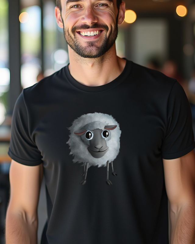 Süßes lächelndes Schaf - Geschenk für Schafliebhaber – T-Shirt