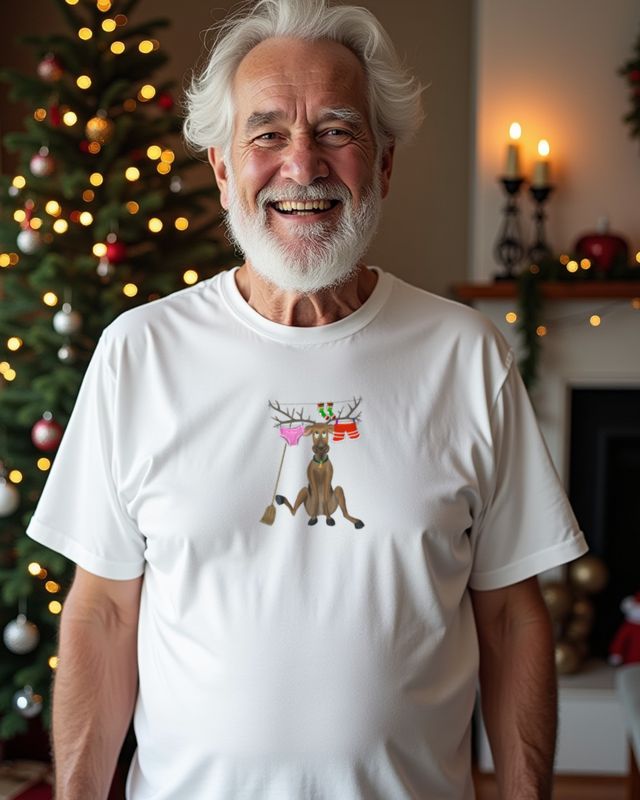 Süßes Rentier nach Weihnachten - Lustiges Weihnachtsmotiv – T-Shirt