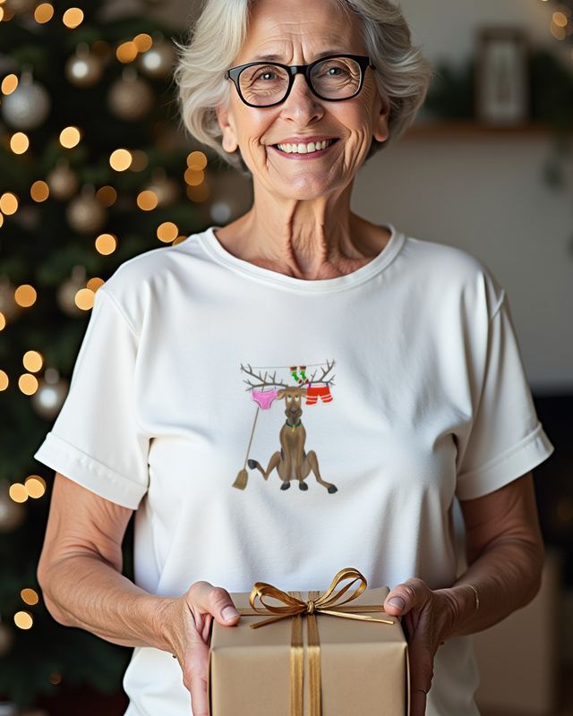 Süßes Rentier nach Weihnachten – T-Shirt