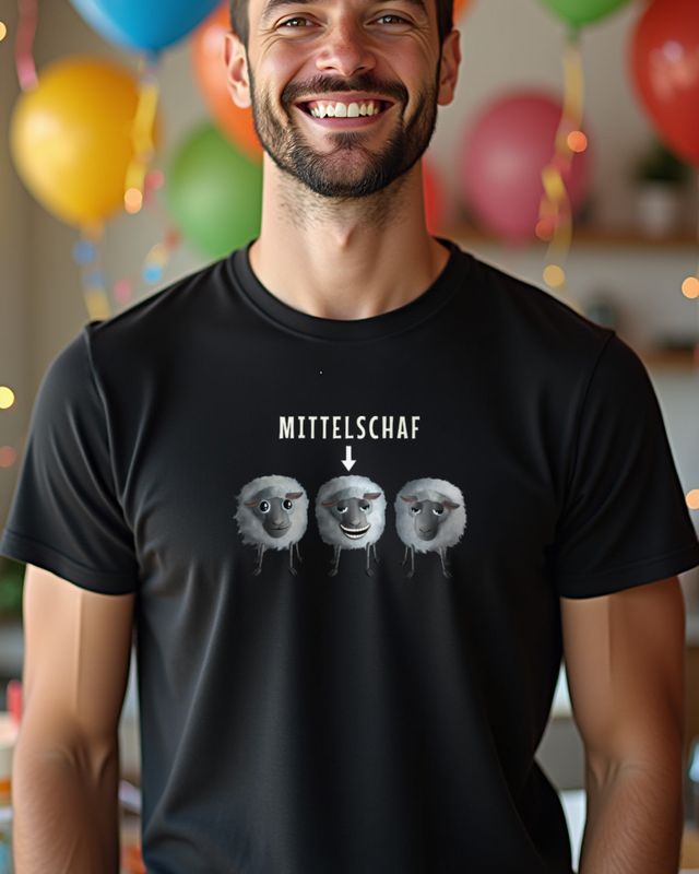 Süßes Schaf - Lustiges Schafmotiv für Schafliebhaber – T-Shirt