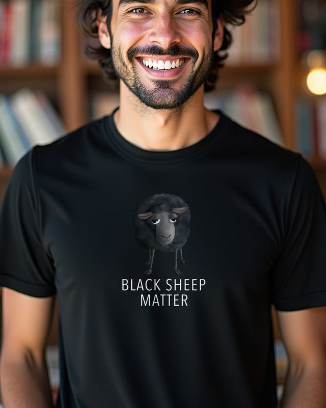 Süßes schwarzes Schaf - Für alle schwarzen Schafe – T-Shirt
