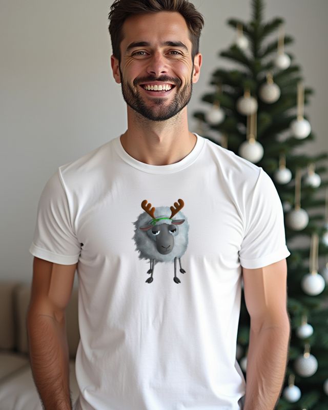 Sweet Christmas Sheep - Little Sheep Loves Christmas โ T-Shirt