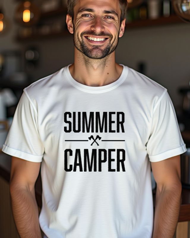 Summer Camper - Camping Sommer Motiv für Zeltfans – T-Shirt
