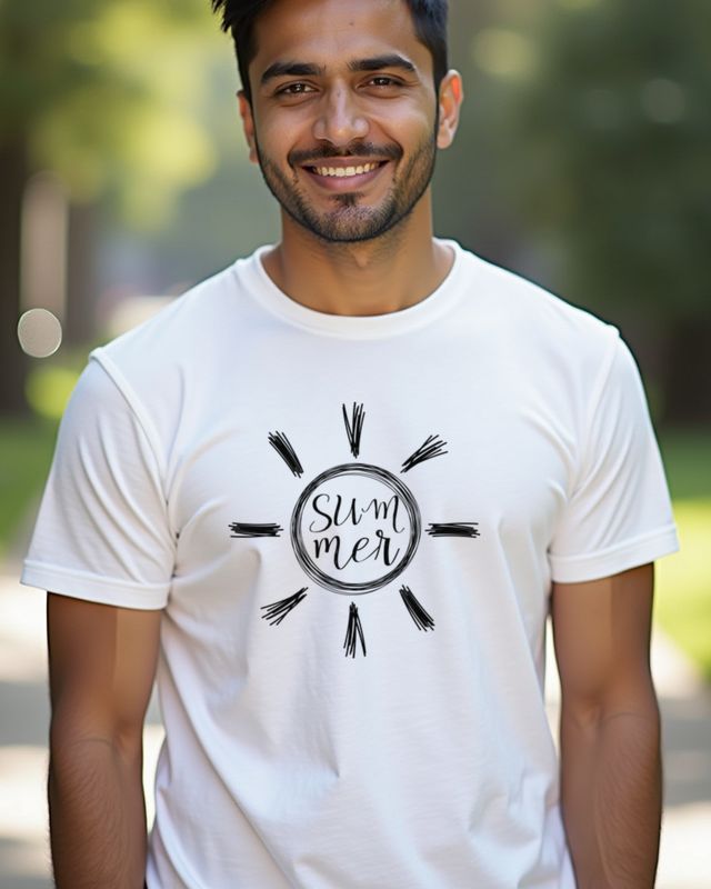 Summer Schriftzug - Sommer Shirt für Sonnenanbeter – T-Shirt