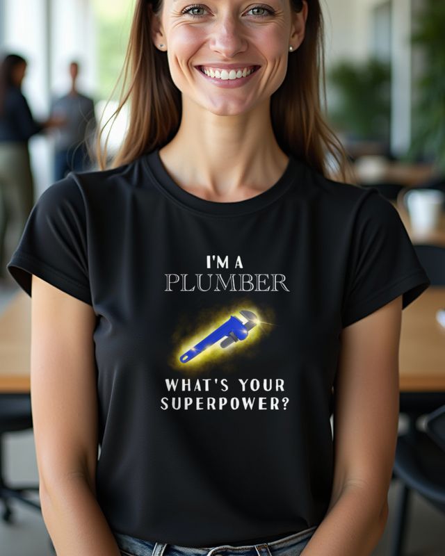Plumber Superpower - Funny Plumbing Gift for Plumbers β T-Shirt