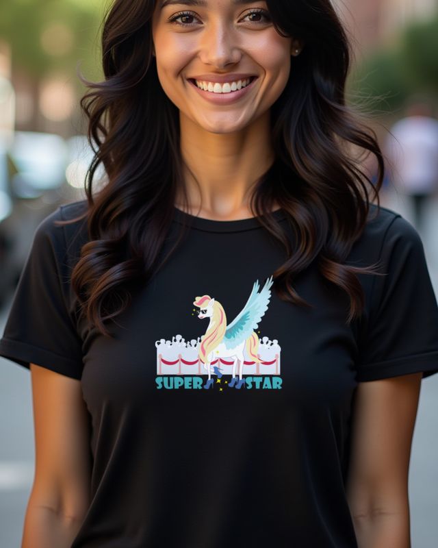 Unicorn Superstar - Fun Unicorn Design for Stars – T-Shirt