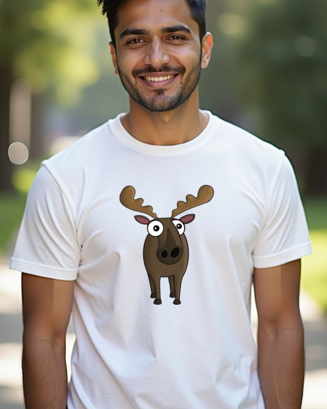 Surprised Moose - Funny Moose Design for Animal Lovers โ T-Shirt
