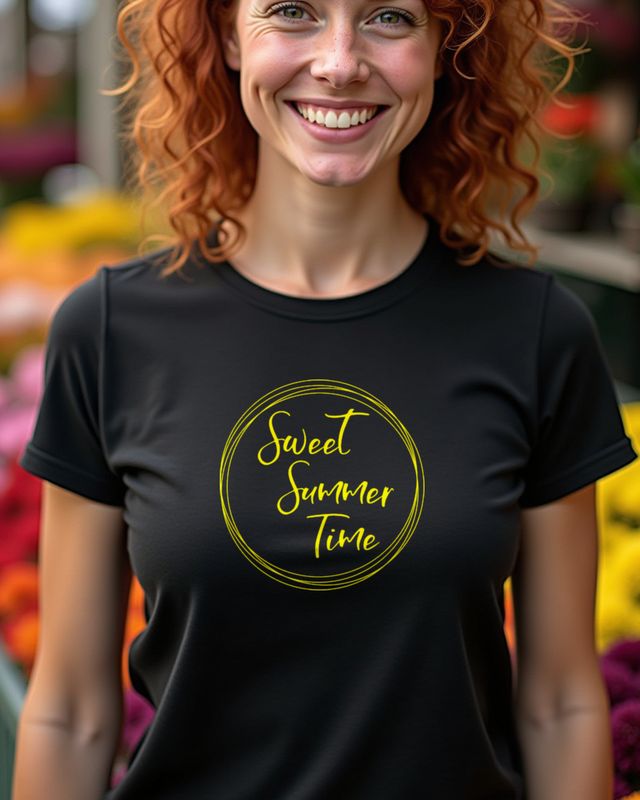 Sweet Summertime - Charming Summer Saying Tee โ T-Shirt