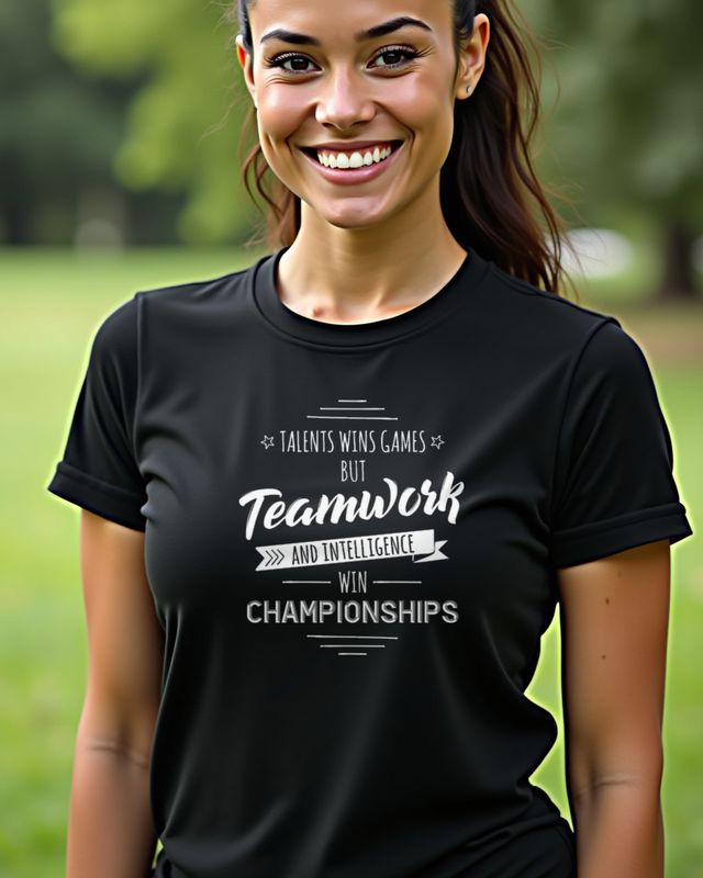 Talents Wins Games - Teamwork Wins Championships – T-Shirt