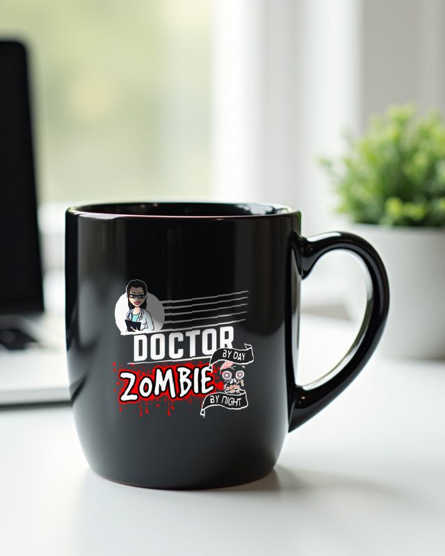 Female Doctor by Day Zombie by Night - Halloween Women – Mug