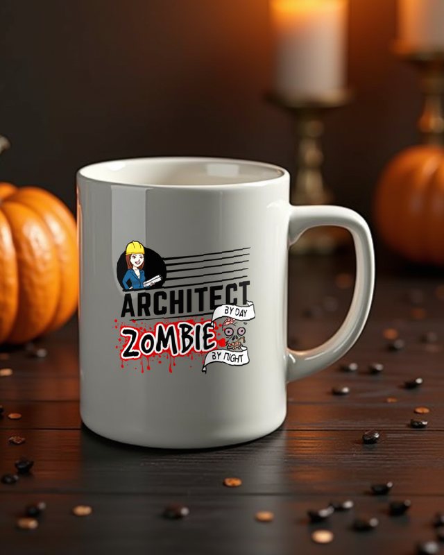 Female Architect by Day Zombie by Night - Halloween Women – Mug