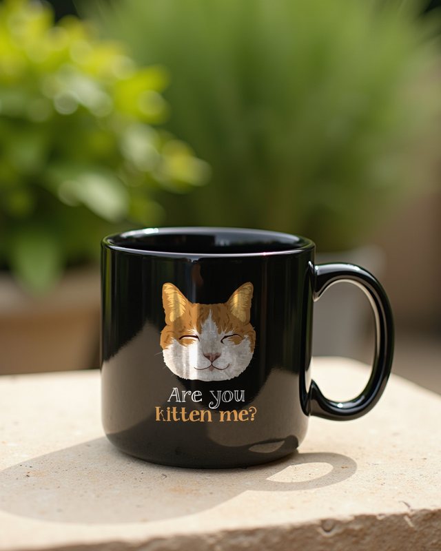 Are You Kitten Me - Lustiges Katzen Wortspiel – Tasse