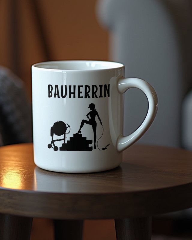 Bauherrin - Lustiges Hausbau für Frauen – Tasse
