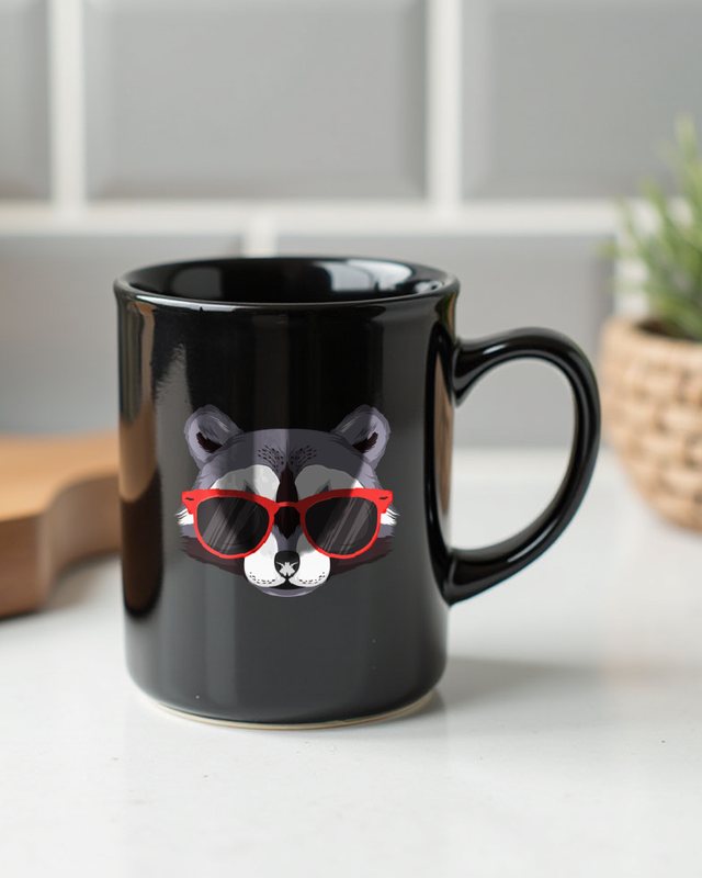 Cooler Waschbär mit Sonnenbrille - Lustiges Waschbär – Tasse