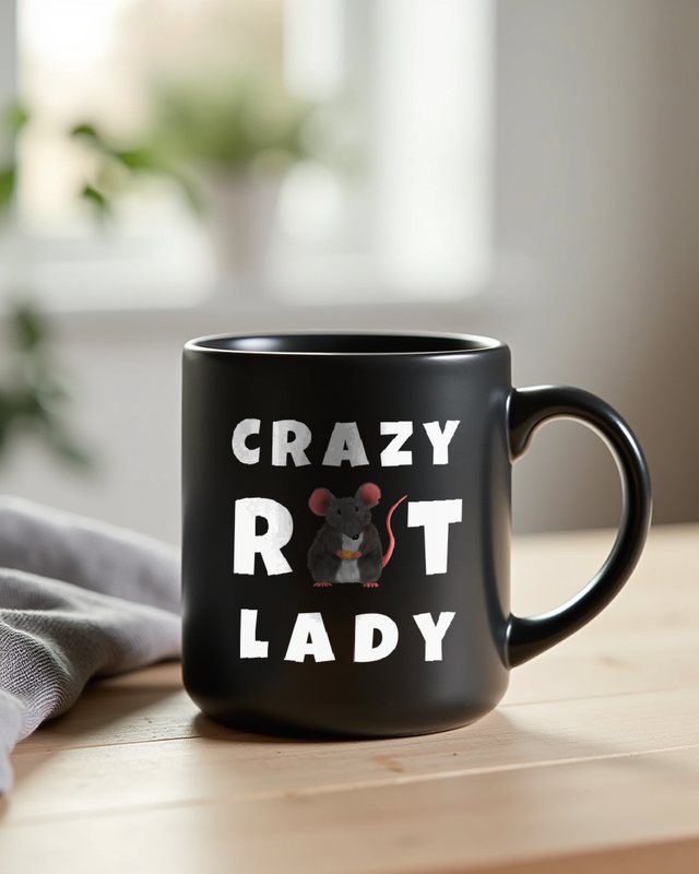 Crazy Rat Lady - Lustiges Geschenk für Rattenmama – Tasse