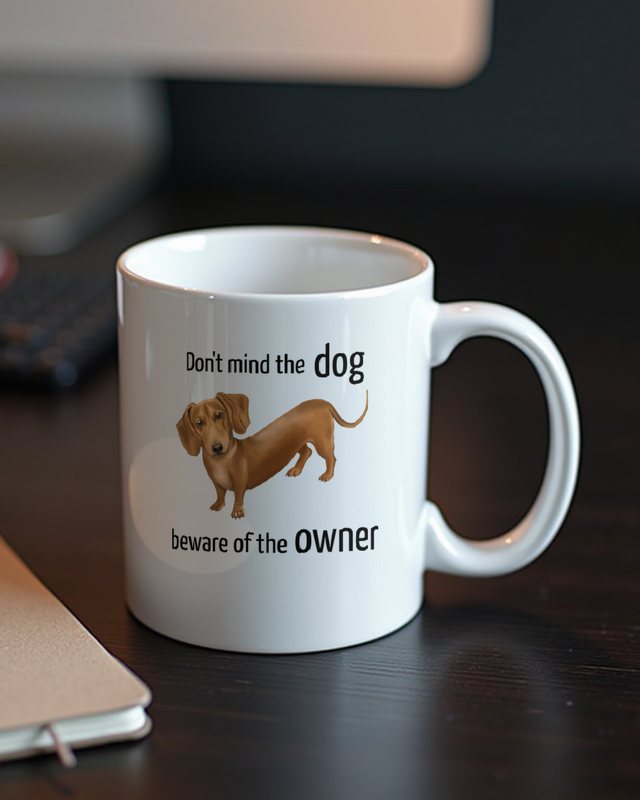 Dackel - Don’t mind the dog, beware of owner – Tasse