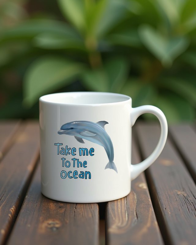 Delfin - Take me to the Ocean - Urlaub am Meer Geschenk – Tasse