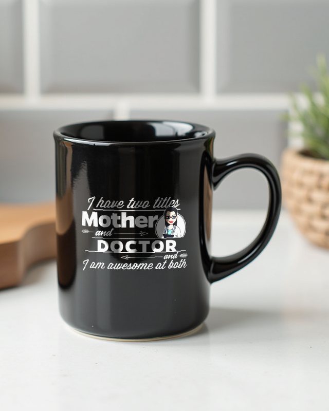 Doctor and Mother - Ärztin und Mama Geschenk Muttertag – Tasse
