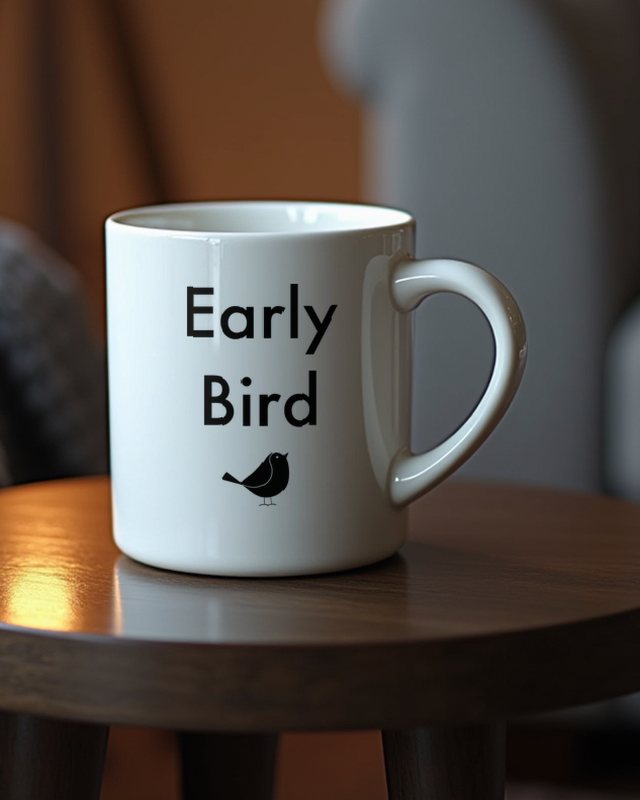 Early Bird - Lustiges Geschenk für Frühaufsteher – Tasse