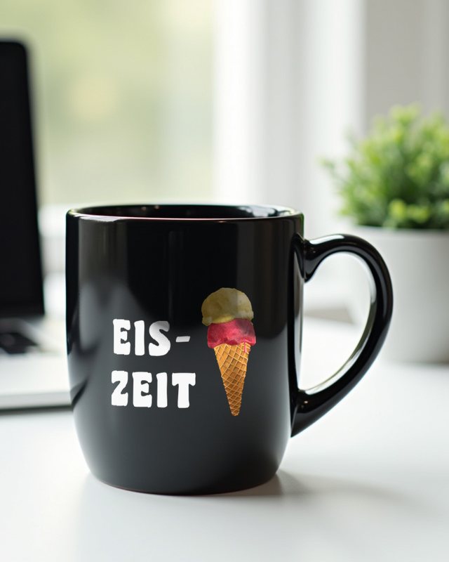 Eis-Zeit - Lustiges Eiscreme für den Sommer – Tasse
