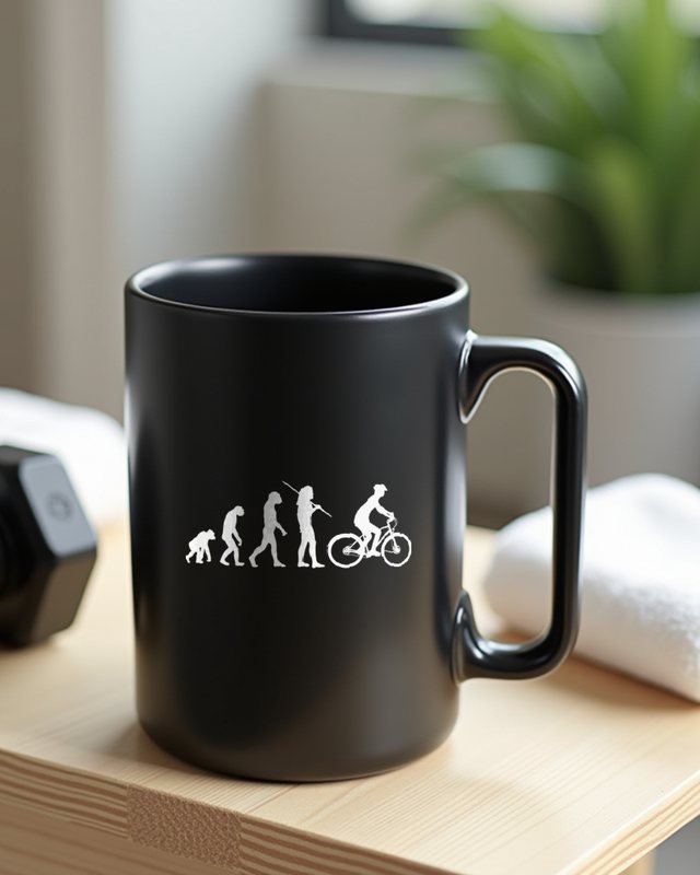 Evolution Bicycle - Funny Cycling Gift for Bike Lovers – Mug