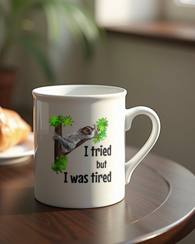 Faultier - Ich hab’s versucht, war aber zu müde – Tasse
