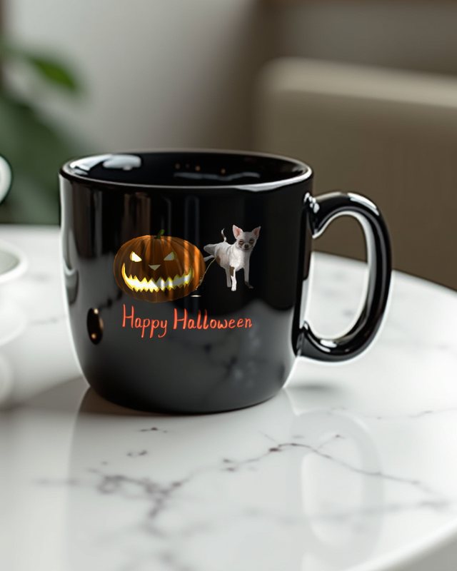 Genervter Kürbis Happy Halloween - Lustiges Kürbis Motiv – Tasse