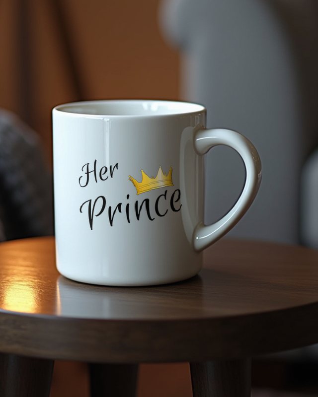 Her Prince - Romantisches Pärchen Geschenk für Freund – Tasse