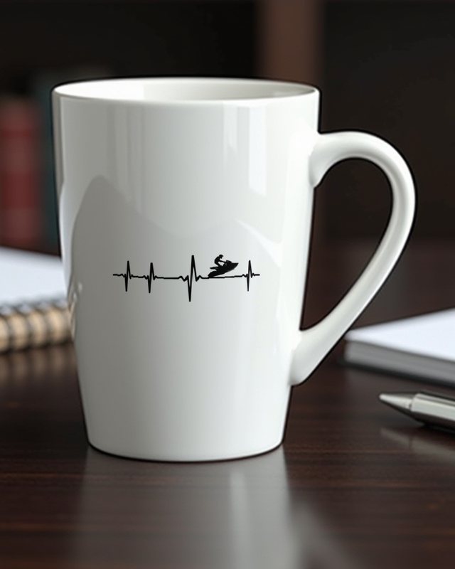 Herzschlag Wasserscooter - Geschenk für Wassersport Fans – Tasse