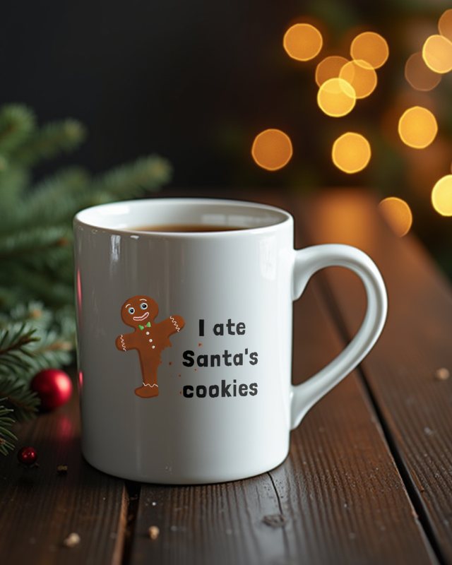 I ate Christmas Cookies Lebkuchenmann - Lustiges Geständnis – Tasse