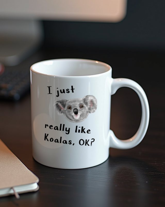 I Just Really Like Koalas - Lustiges Koala – Tasse