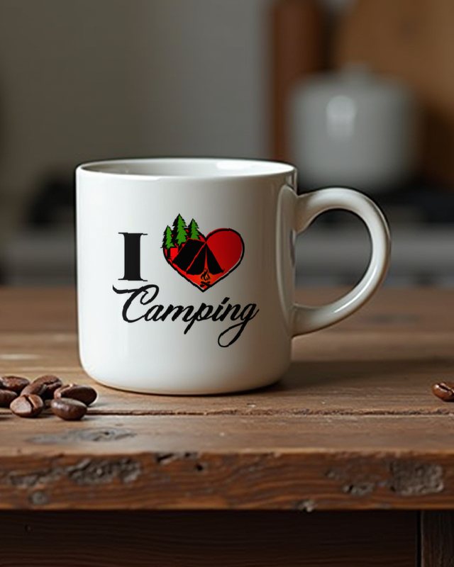 I love Camping - Camping Geschenk für Camper – Tasse