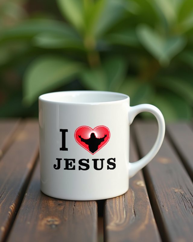 I love Jesus - Christliches Geschenk für Gläubige – Tasse