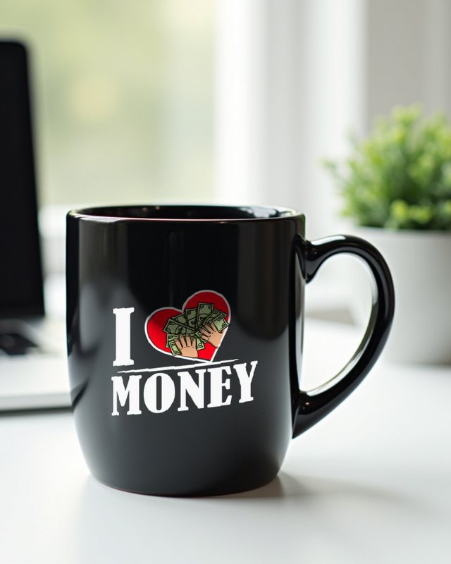 I love Money - Lustiges Geschenk für Sparfüchse – Tasse