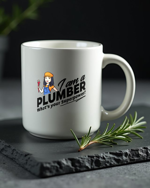 I’m a Plumber What’s your Superpower - Female Plumber Tee – Mug